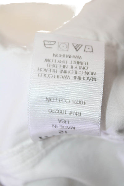Wyeth Womens Grayson Cargo Pants - White Size 12