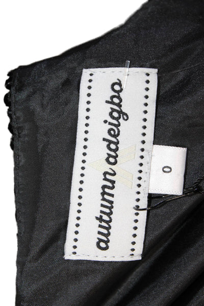 Autumn Adeigbo Womens Ara Skirt - Black Size 0