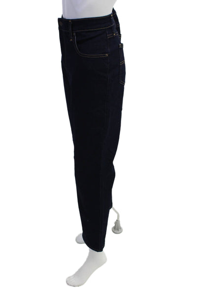 Levis Womens High Rise Straight Leg Dark Wash Jeans Blue Cotton Size 32