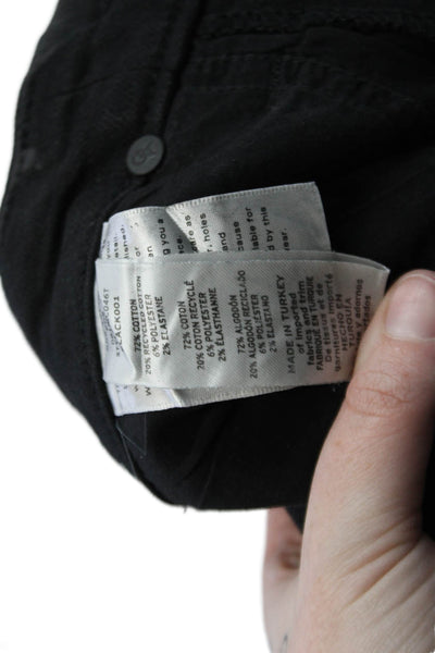 Good American Womens Good Classic Coated Pants - Black001 Size 00