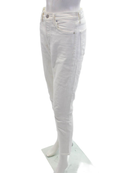 Citizens of Humanity Womens Cotton Olivia Crop Skinny Jeans White Size 27