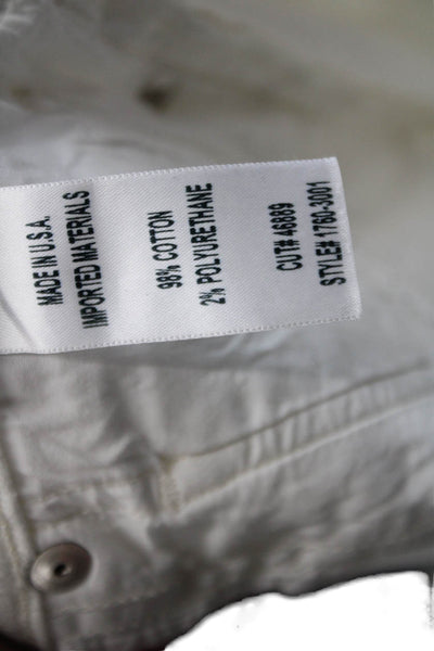 Citizens of Humanity Womens Cotton Olivia Crop Skinny Jeans White Size 27