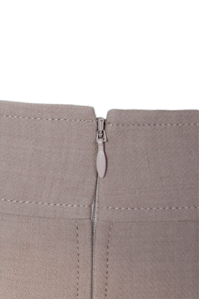 Theory Womens Back Zippered Lined Knee Length A-Line Skirt Pink Size 12
