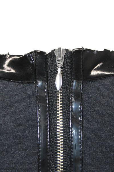 Cynthia Cynthia Steffe Womens Sleeveless PVC Trim Detail Dress Gray Size 2