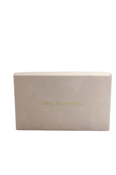 Loeffler Randall Womens Penny Pleated Bow Sandals - Gold Size 5