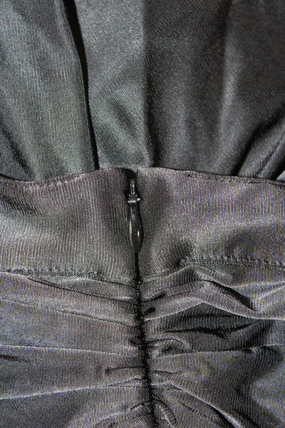 rabanne Womens Crystal Brooch Maxi Skirt - Black Size 34
