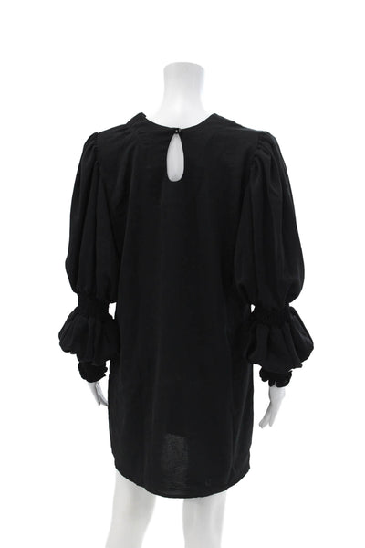 The Lulo Project Womens Makeda Short Dress - Black Size S