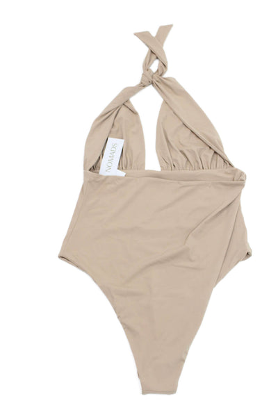Nomads Womens Isle One Piece - Taupe Size 4XL