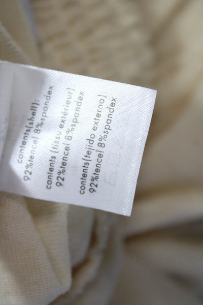 We Wore What Women's Elastic Waist Straight Leg Lounge Pants Beige Size SP