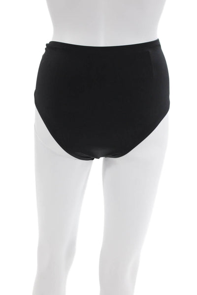 STAUD Womens Declan High Rise Bikini Bottoms - Black Size XS