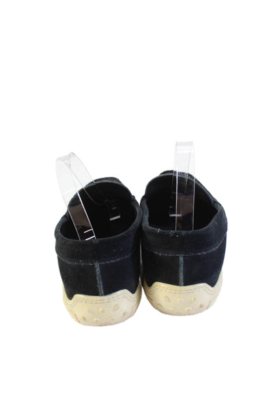 Tods Mens Textured Slip On Lined Casual Rounded Toe Shoes Black Size 9