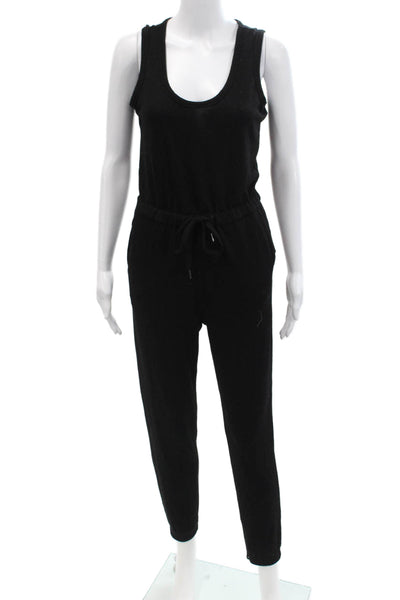 Rails Womens Sleeveless High Rise Slim Leg Jumpsuit Black Size Extra Small