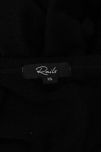 Rails Womens Sleeveless High Rise Slim Leg Jumpsuit Black Size Extra Small
