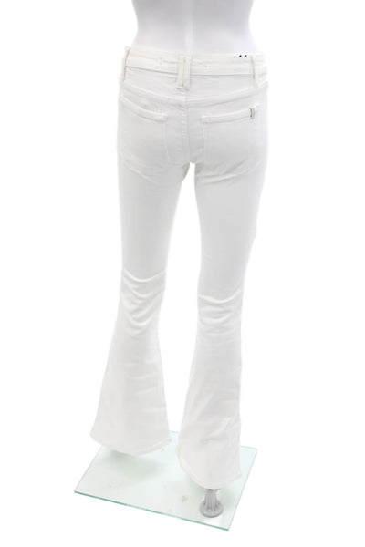 Joes Womens High Rise Jenny Wash Flare Leg Jeans White Cotton Size 26