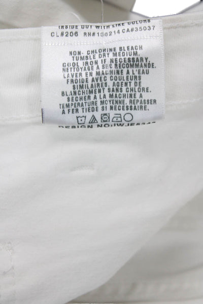 Joes Womens High Rise Jenny Wash Flare Leg Jeans White Cotton Size 26