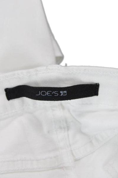 Joes Womens High Rise Jenny Wash Flare Leg Jeans White Cotton Size 26