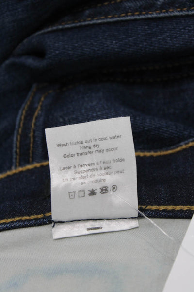Veronica Beard Jeans Womens Button Up Skinny Leg Debbie Jeans Blue Cotton Size 2