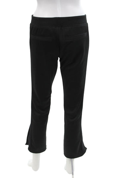 Pam & Gela Womens Pull On High Rise Split Leg Pants Black Size Small