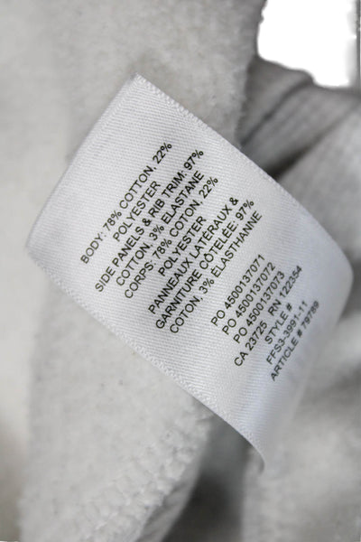 TNA Womens Long Sleeve Front Zip Hoodie Sweatshirt Gray Cotton Size 1