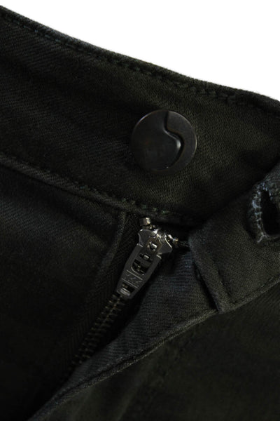Joes Jeans Womens Zipper Fly Mid Rise Camofulage Fringe Pants Green Size 26