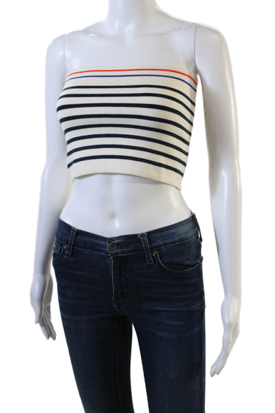 KULE Womens The Jo Top - Cream/Navy Size M