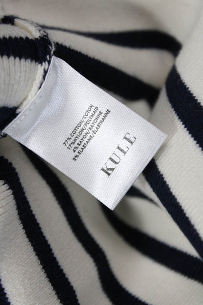 KULE Womens The Jo Top - Cream/Navy Size M