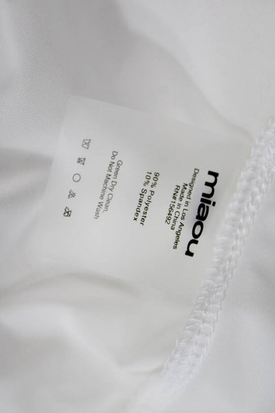 Miaou Womens Jade Tank - Irridescent White Size XL