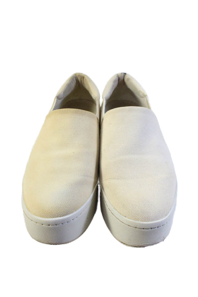 Vince Womens Textured Closed Toe Slip On Platform Casual Shoes Nude Size 7