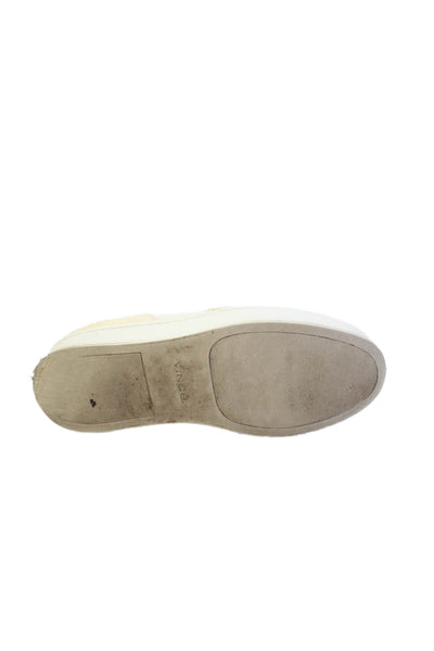 Vince Womens Textured Closed Toe Slip On Platform Casual Shoes Nude Size 7