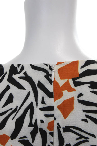 French Connection Women's Long Sleeves Abstract Print Wrap Midi Dress Size 6