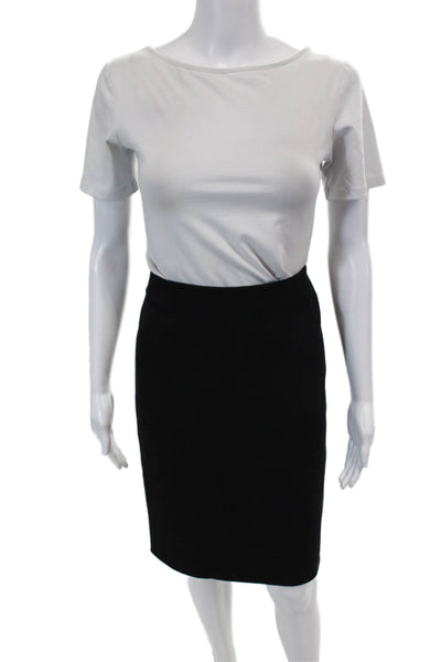 Genny Women's Hook Closure Lined A-Line Mini Work Wear Skirt Black Size M