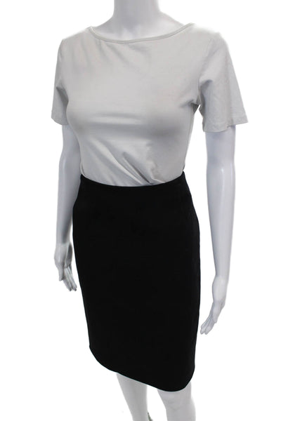 Genny Women's Hook Closure Lined A-Line Mini Work Wear Skirt Black Size M