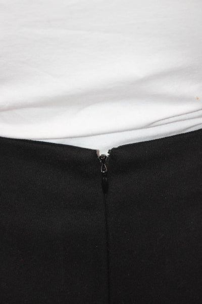 Genny Women's Hook Closure Lined A-Line Mini Work Wear Skirt Black Size M