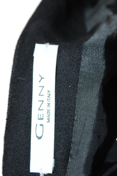 Genny Women's Hook Closure Lined A-Line Mini Work Wear Skirt Black Size M