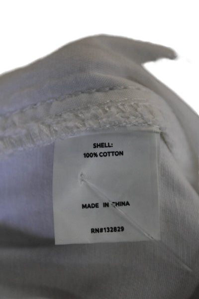 Superdown Womens High Rise Straight Leg Cargo Pants White Cotton Size Medium