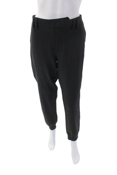 Vince Womens Cotton Pocketed Flat Front Skinny Leg Pants Solid Black Size 10
