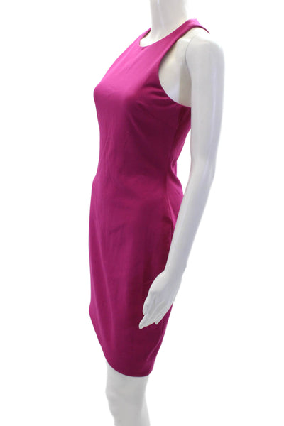 Elizabeth and James High Neck Sleeveless Fitted Mini Dress Pink Size 4