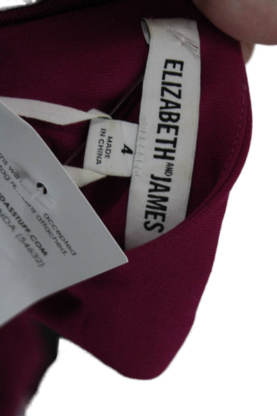 Elizabeth and James High Neck Sleeveless Fitted Mini Dress Pink Size 4