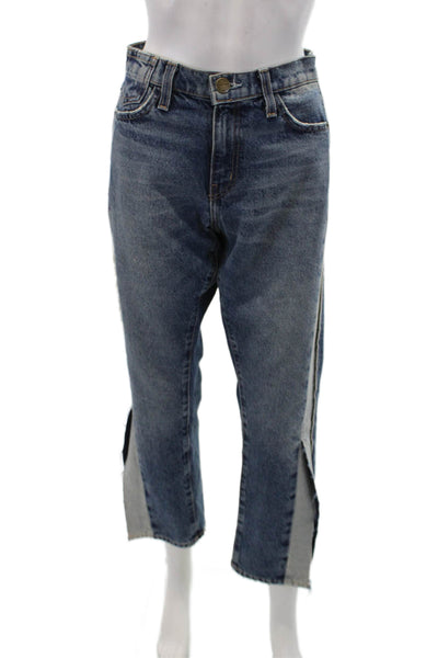 Current/Elliott Womens Re Engineered Straight Jeans Blue Cotton Size 30