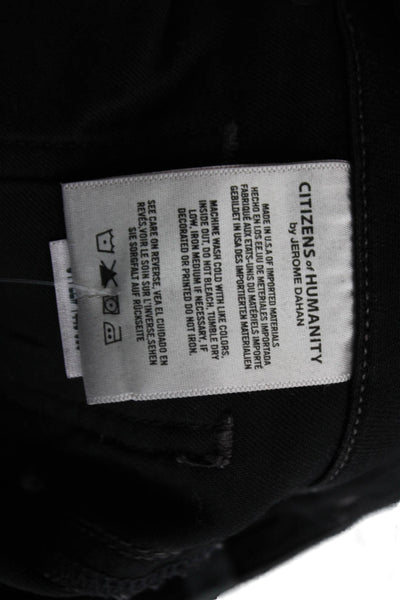 C of H Los Angeles Womens Racer Low Rise Skinny Leg Jeans Black Cotton Size 30