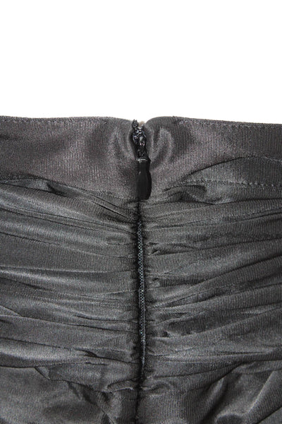 rabanne Womens Crystal Brooch Maxi Skirt - Black Size 36