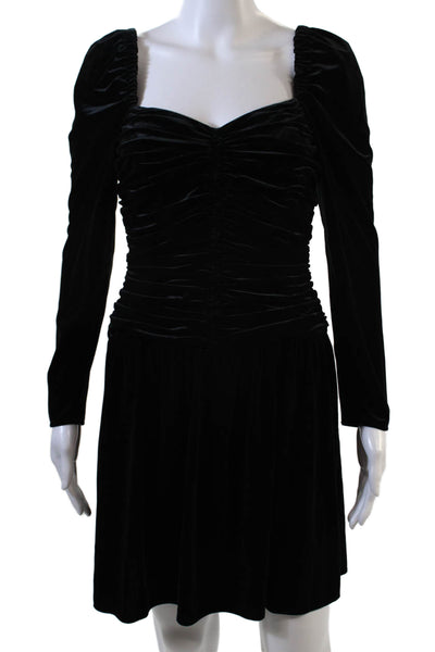 Shoshanna Womens Mari Velvet Dress - Jet Size 2