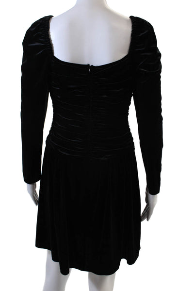 Shoshanna Womens Mari Velvet Dress - Jet Size 2