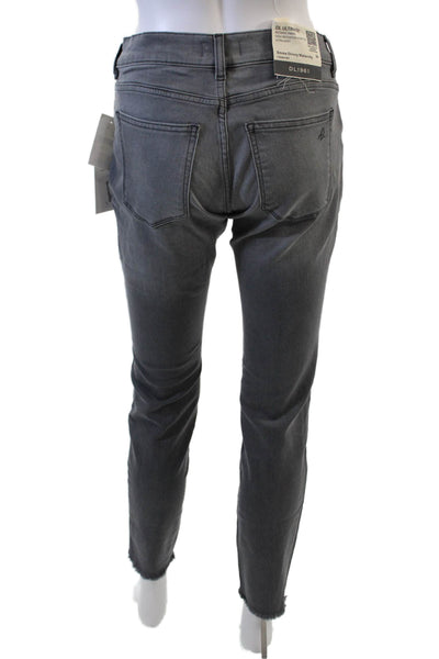 DL1961 Womens Emma Skinny Maternity Instasculpt Jeans - Overcast Size 26