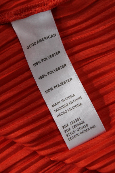 Good American Womens Always Fits Plisse Halter - Roma002 Size 4XL/5XL