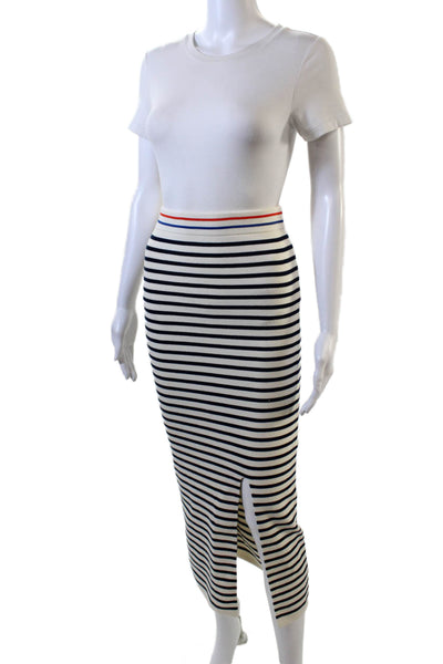 KULE Womens The Dee Skirt - Cream/Navy Size L
