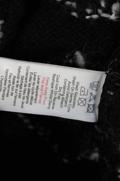 KITRI Womens Eleni Knit Mini Dress - Black Tiled Floral Size S