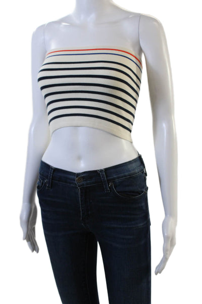 KULE Womens The Jo Top - Cream/Navy Size S