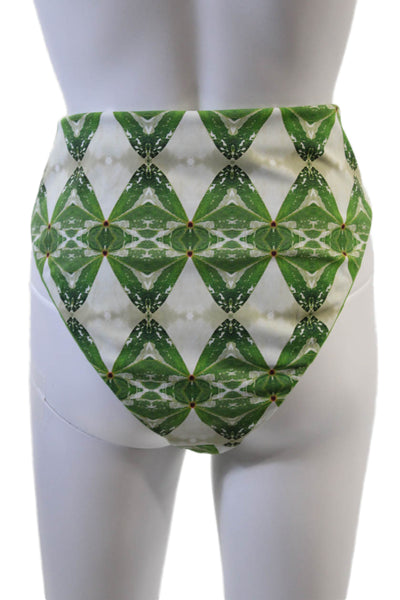 Nomads Womens Current Bikini Bottoms II - Pothos Print + Nephrite Size 4XL