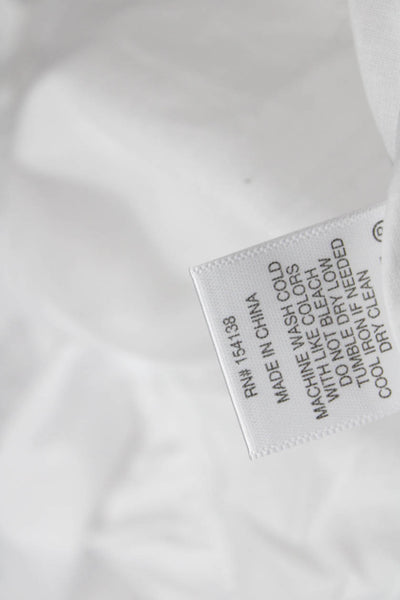 STAUD Womens Mini Elio Dress - White Size 16